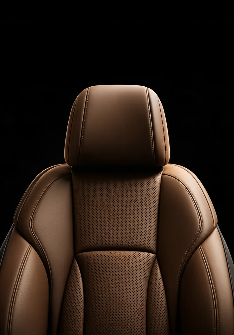 Leather car seat